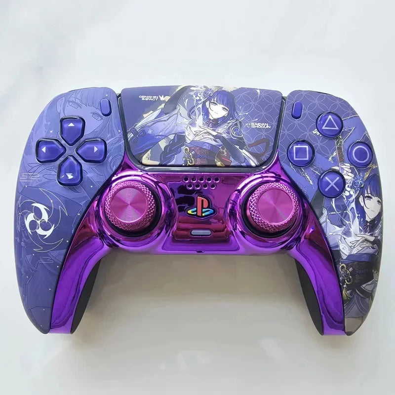 Genshin Impact PS5 Controller Raiden Shogun Replacement Shell DualSense Beelzebul Replacement Case DIY Accessories