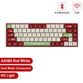 AJAZZ AK680 Gaming Mechanical Keyboard ABS Keycap 68 Keys Wired Wireless Bluetooth Keyboard Hot Swap Custom Gasket for Pc Laptop