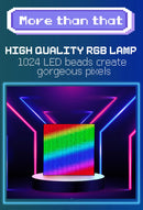 64X64 Smart LED Pixel Display RGB DIY Programmable Pixel APP Control Art Display Creative Animations For Gaming Room Decor