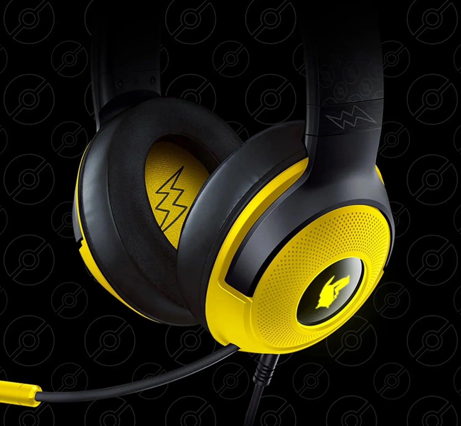 Razer Kraken V3 X Pokemon Pikachu Headset Custom Pikachu lighting effects