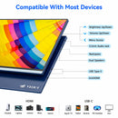 VEOUT 16inch Portable Monitor with USB-C 1920 * 1200P IPS, Freesync HDMI Gaming Monitor with Kickstand, Available in Four Colors