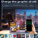 64X64 Smart LED Pixel Display RGB DIY Programmable Pixel APP Control Art Display Creative Animations For Gaming Room Decor