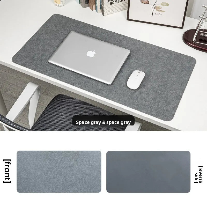 Retro Cowhide Pattern Desktop mat, Dirt Resistant Double Face mouse pad, Ready and Stylish Desktop Computer Mat, Leather pads