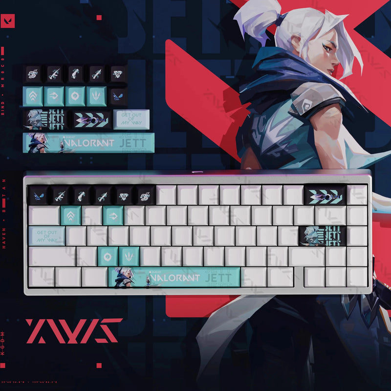 Valorant iso/clove Keyboard Keycaps Cherry Profile Keycap PBT Custom Gaming Key Caps for Mechanical Keyboards Accessories Gifts
