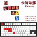 1 Set LOL Keycaps For MX Switch PBT 5 Sides Dye Subbed Keycap All Champions Can Be Customized OEM Cherry XDA Profile Key Cap