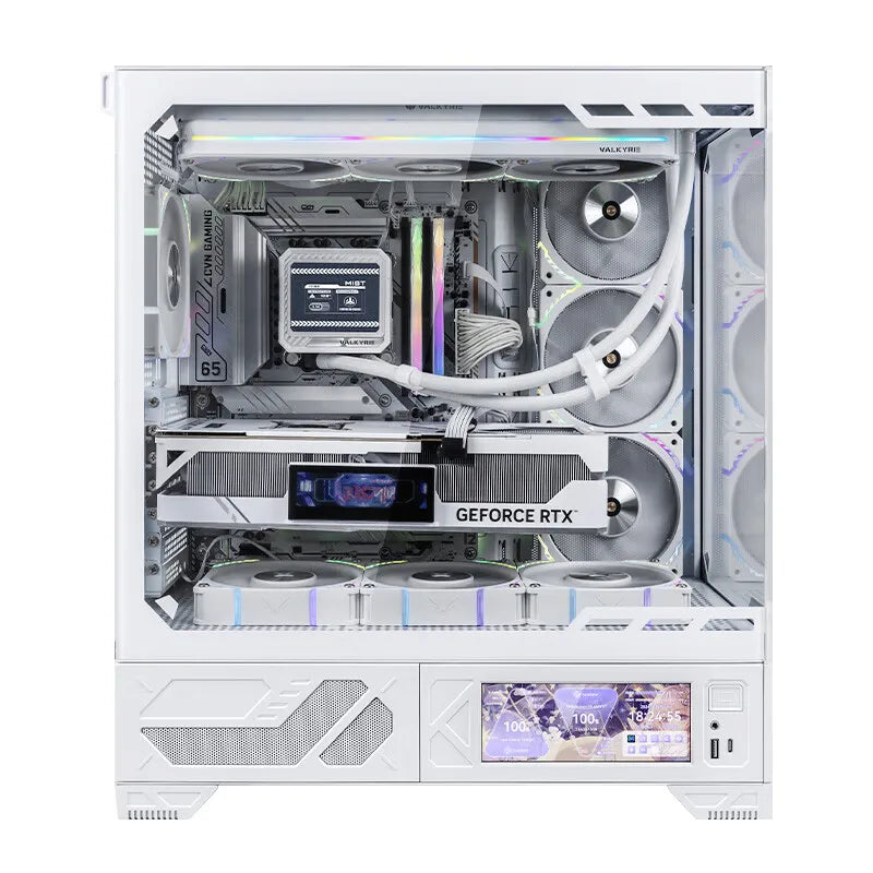 VALKYRIE PC Case VK03 ATX Gaming Desktop 6.2 in Touchscreen Removable 270° Sea View Room Supports 360 Water Cooled Computer Case