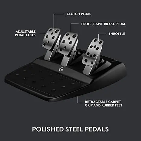 Original Logitech G923 Racing Wheel and Pedals for PC PS4 PS5 Racing Simulation Game Featuring Vibration Motor steering wheel