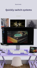 AJAZZ AK680 Gaming Mechanical Keyboard ABS Keycap 68 Keys Wired Wireless Bluetooth Keyboard Hot Swap Custom Gasket for Pc Laptop