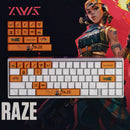 Valorant iso/clove Keyboard Keycaps Cherry Profile Keycap PBT Custom Gaming Key Caps for Mechanical Keyboards Accessories Gifts