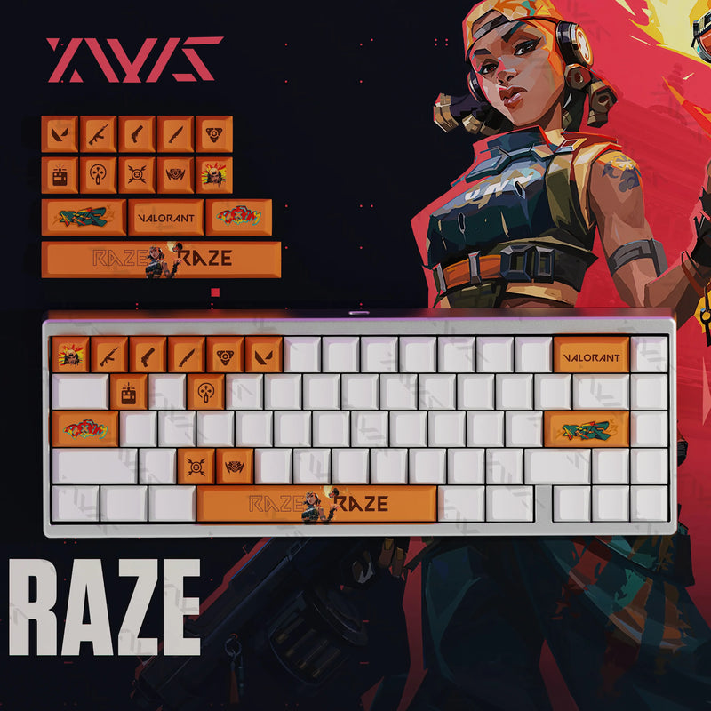 Valorant iso/clove Keyboard Keycaps Cherry Profile Keycap PBT Custom Gaming Key Caps for Mechanical Keyboards Accessories Gifts