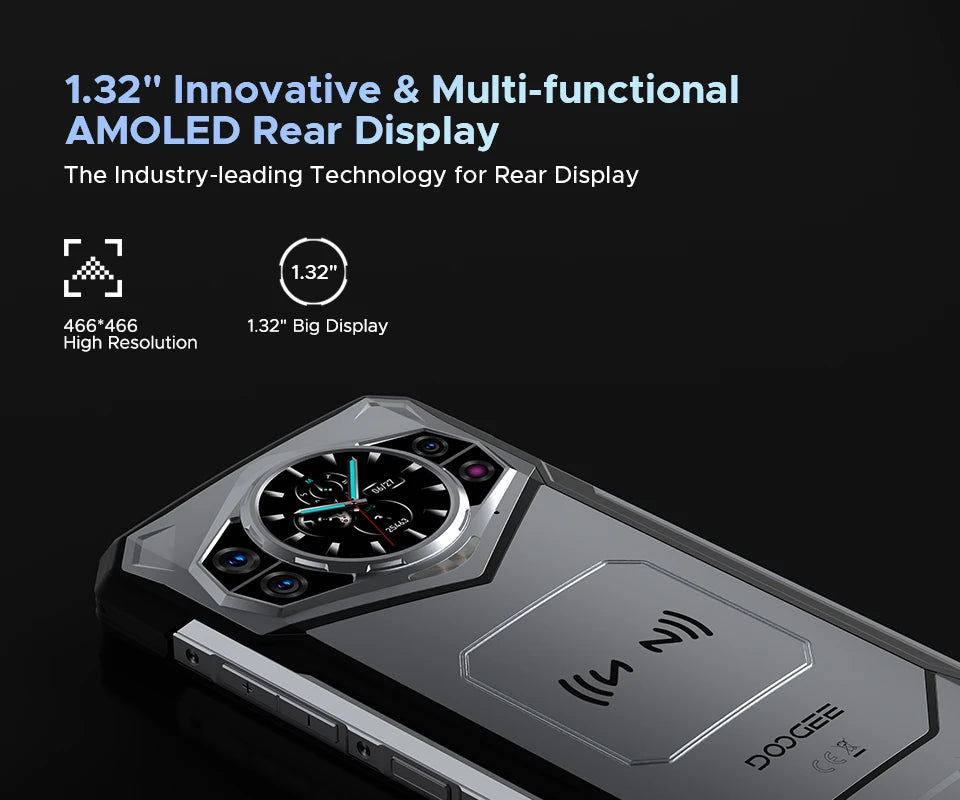 World Premiere DOOGEE S200 5G Rugged Phone 6.72" 120Hz Display 12GB RAM 256GB ROM 100MP AI Main Camera 10100mAh Android 14 NFC