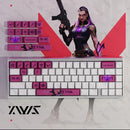 Valorant iso/clove Keyboard Keycaps Cherry Profile Keycap PBT Custom Gaming Key Caps for Mechanical Keyboards Accessories Gifts