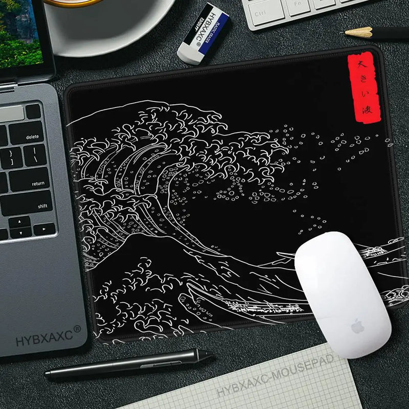 The Great Wave Art Design Small Mousepad Office Speed DeskMat 40x45cm PC Computer Game Keyboard Pad XS Rubber Anti-slip Mice Mat
