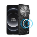 Nillkin For Xiaomi 14 15 Ultra Case CarboProp Aramid Fiber Magnetic Kevlar Aluminium Alloy Camera Lens Stand Cover