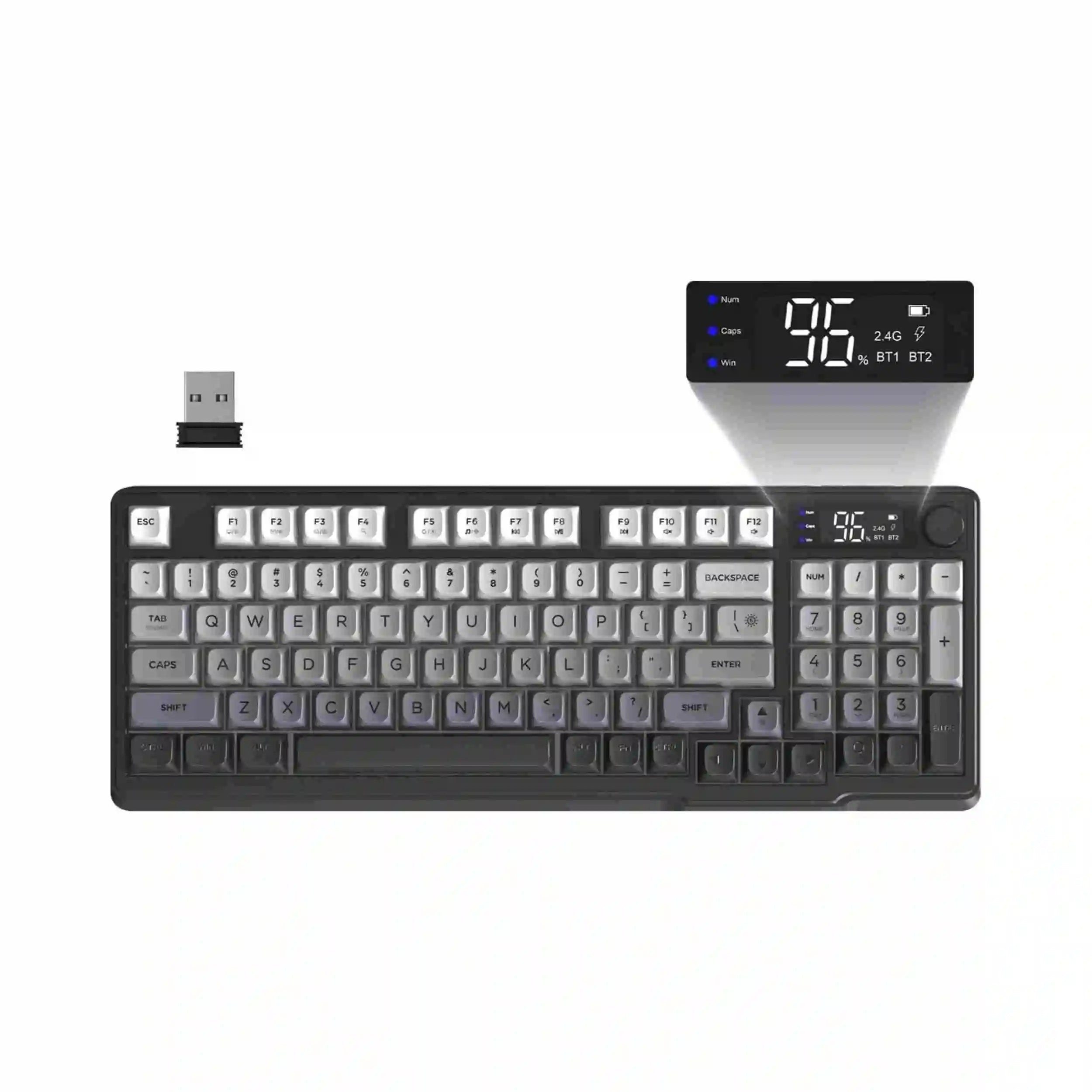 MAMBASNAKE x FREEWOLF M96 Wireless Gaming Keyboard Creamy Membrane with Rainbow Backlight