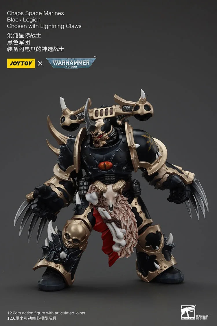 JOYTOY Warhammer 40K Chaos Space Marines Black Legion Chosen Action Figures Doll Collection Decoration Gift Original Model