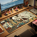 Ukiyoe Skull Japanese  large size  bedroom learning  Anime Mouse keyboard accessories  table mat   playmat  Pad