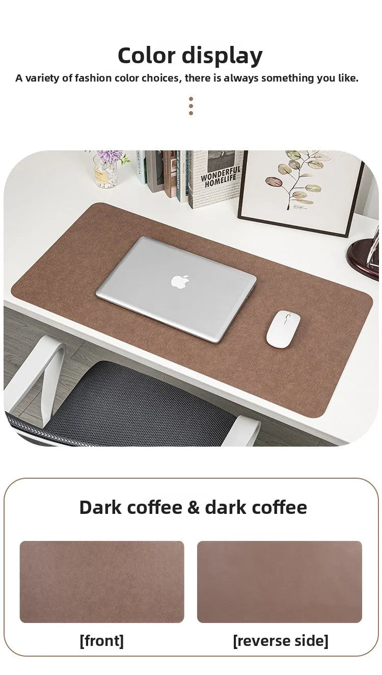 Retro Cowhide Pattern Desktop mat, Dirt Resistant Double Face mouse pad, Ready and Stylish Desktop Computer Mat, Leather pads