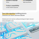 Contour 4.0 Side Engraved Keycap PBT Translucent 97 Key Gaming Mechanical Keyboard Key Cap White For Magnetic Switch F75 GMK87