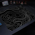 Fluid Mouse Pad Large Square Computer Office Game Table Mats Rubber Anti-slip Mousepads Small Decor Desk Pads Multiple Sizes