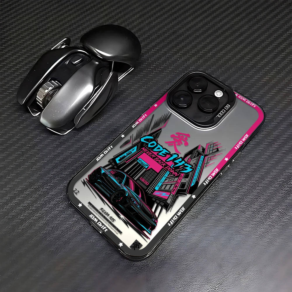 Tokyo Sports Racing JDM Drift Car Phone Case For iPhone 16 15 14 13 12 11 mini Pro Max X XR XSMAX 8 7 Plus Anti Fall Matte Cover