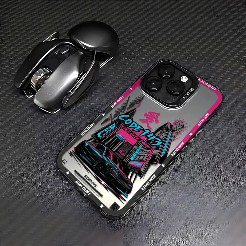 Tokyo Sports Racing JDM Drift Car Phone Case For iPhone 16 15 14 13 12 11 mini Pro Max X XR XSMAX 8 7 Plus Anti Fall Matte Cover