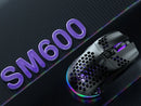 SM600 3-Mode Connection Wireless Gaming Mouse Ergonomic Design Rechargeable Mice Macro Software Zero Latency