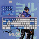 Valorant iso/clove Keyboard Keycaps Cherry Profile Keycap PBT Custom Gaming Key Caps for Mechanical Keyboards Accessories Gifts