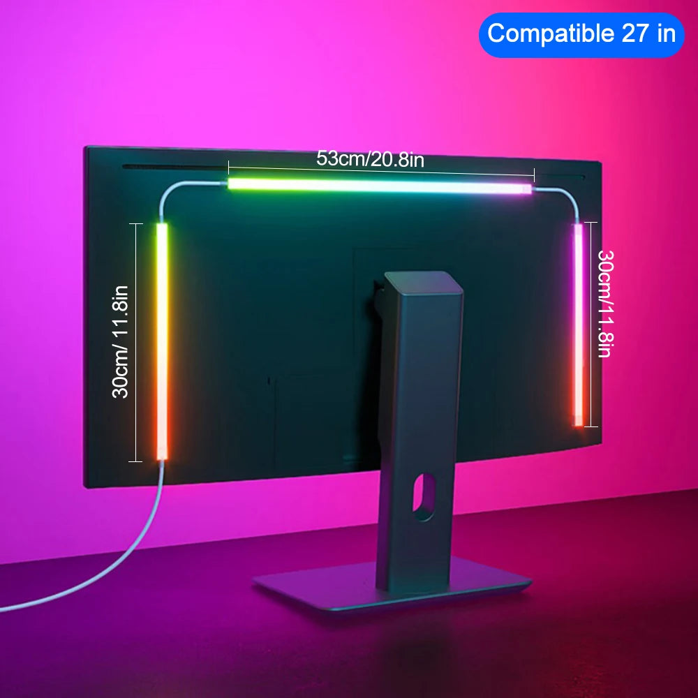 Gaming Lights Sync Strip Smart Ambient Lighting PC Display Backlight Lights Strip Smart Control RGB DIY Party Screen Light Game