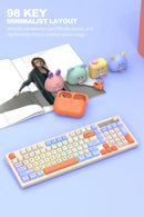 Dual Bluetooth Mechanical Keyboard Dual Modes BT5.0 2.4G Wireless Keyboard RGB Backlight Gaming Keyboard For  PC Laptop Tablet