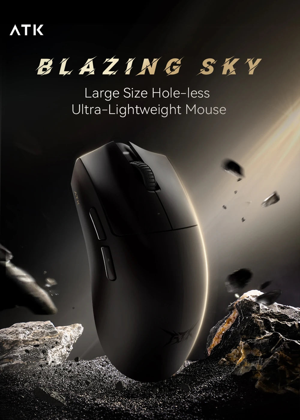 ATK Blazing Sky X1 Mouse Gamer Wireless 3Mode 8K Low Latency Lightweight FPS Liekong E-sports Gaming Mouse Custom Pc Accessories