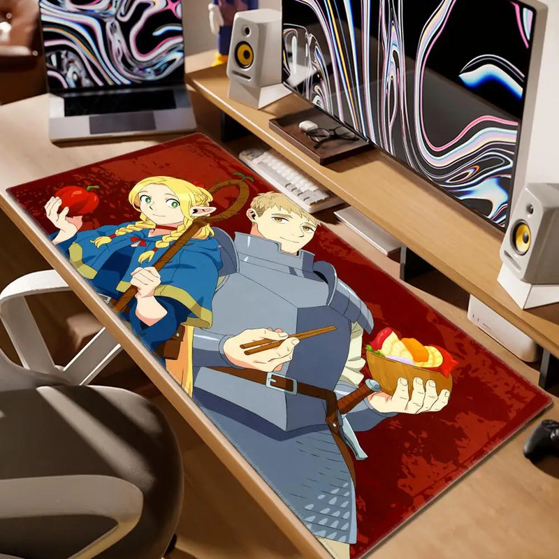 Delicious In Dungeon Mousepad 80x30cm XL Lockedge Office Computer Desk Mat Table Keyboard Big Mouse Pad Laptop Cushion Bedroom