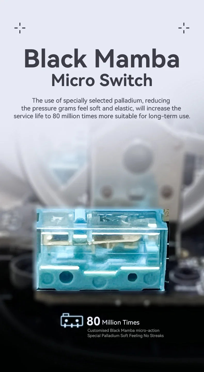 Attack Shark X3 PixArt PAW3395 Bluetooth Mouse 2.4G Tri-Mode Connection, 26000dpi, 650IPS,Lightweight Macro Gaming Mouse