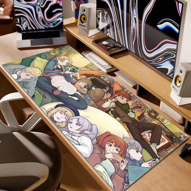 Delicious In Dungeon Mousepad 80x30cm XL Lockedge Office Computer Desk Mat Table Keyboard Big Mouse Pad Laptop Cushion Bedroom