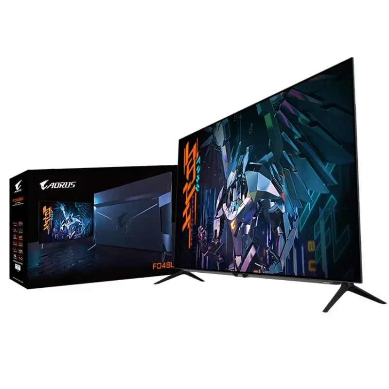 GIGABYTE AORUS FO48U 48" Inch 4K OLED 3840x2160 120Hz 1ms GTG KVM Gaming Monitor with USB Type-C Support AMD FreeSync Premium