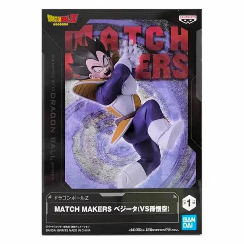 In Stock Bandai Banpresto Original Dragon Ball Z Match Makers Son Goku Vegeta Kaiouken Galick Gun Anime Figures Model Collection