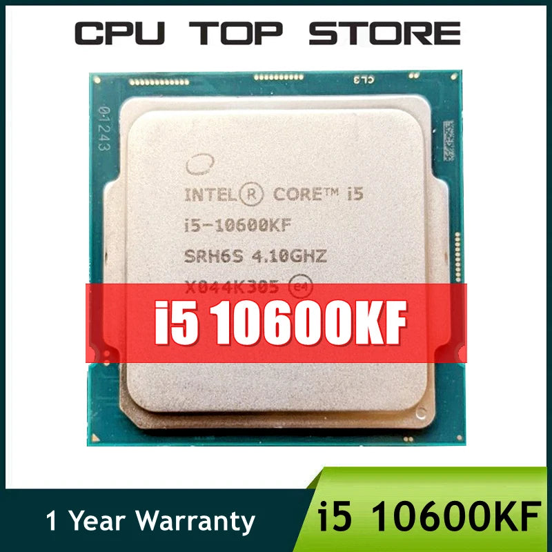 Intel Core i5 10600KF 4.1GHz 6-Core 12-Thread CPU Processor 65W LGA 1200 No Fan