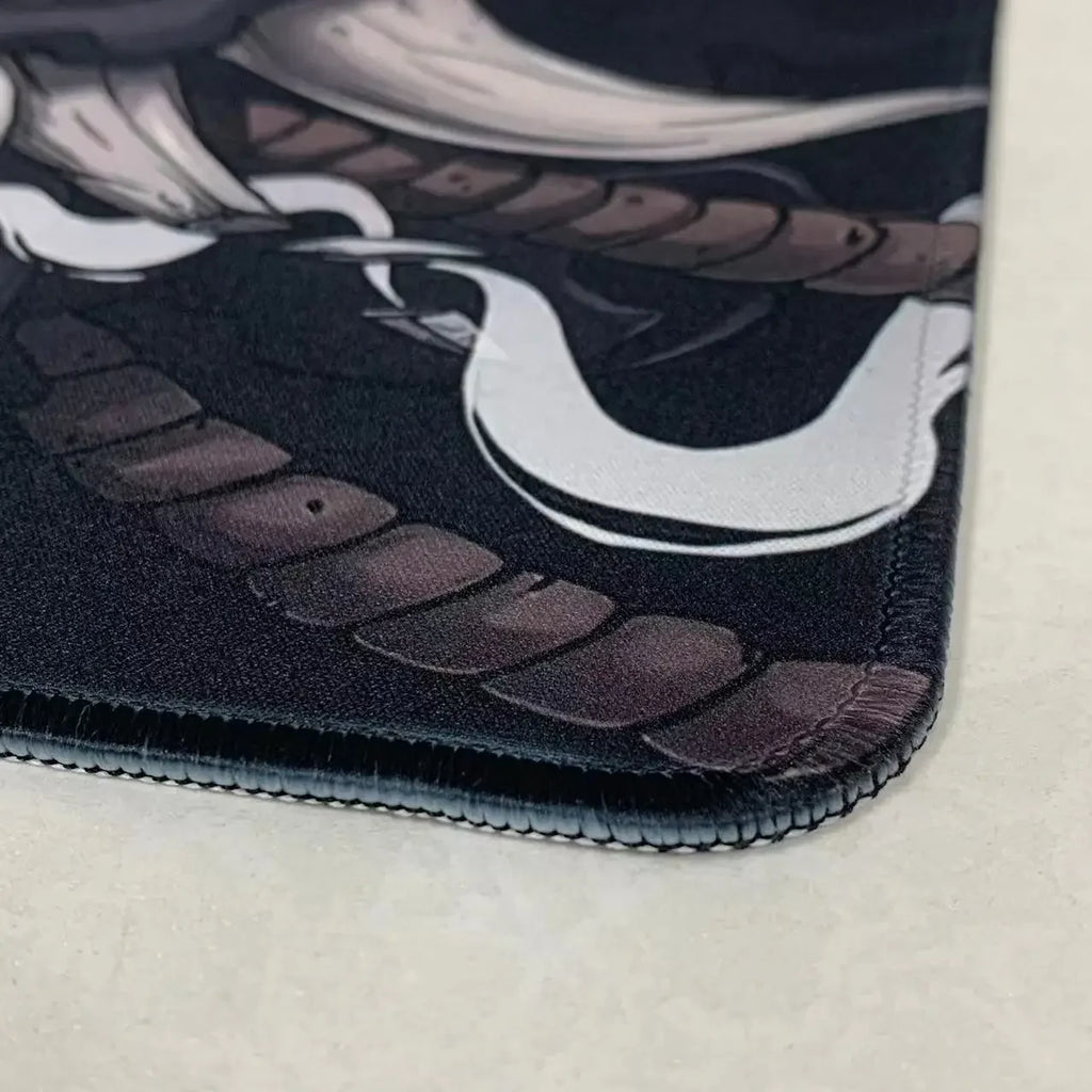 Japanese Anime Black Oni Mouse Pad Gamer Desk Mat 900x400 Non-Slip Rubber Large Playmat for Office Gaming Accessories for Gamer