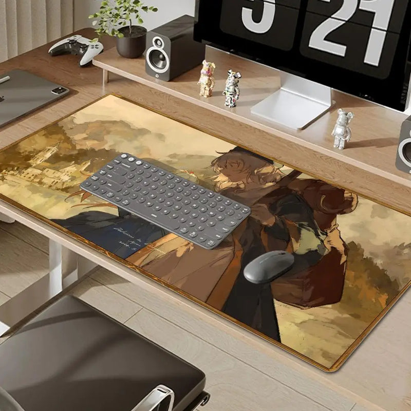 Delicious In Dungeon Mousepad 80x30cm XL Lockedge Office Computer Desk Mat Table Keyboard Big Mouse Pad Laptop Cushion Bedroom