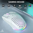 SM600 3-Mode Connection Wireless Gaming Mouse Ergonomic Design Rechargeable Mice Macro Software Zero Latency