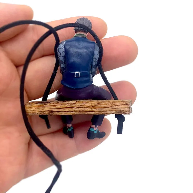 Marvel Deadpool Car Rearview Mirror keyclain Reading Deadpool Car Pendant Mini Model Toy Action Figure New Hot Christmas Gift