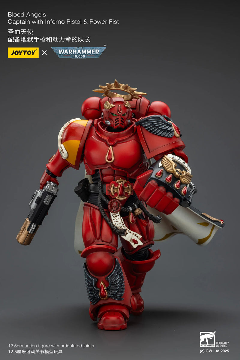 [Pre-Order]1/18 JOYTOY Action Figure 40K Blood Angels Captain and Sanguinary Priest Anime Collection Model Toy