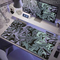 Strata Liquid Mousepad Large Gaming Keyboard Extended Pads Purple and Black Mouse Mat Topographic Mouse Pad PC cabinet Deskmat