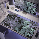 Strata Liquid Mousepad Large Gaming Keyboard Extended Pads Purple and Black Mouse Mat Topographic Mouse Pad PC cabinet Deskmat