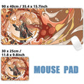 Anime Game Furina Neuvillette Mavuika Wanderer Raiden XXL Large Genshin Impact Mouse Pad Non-slip Keyboard Desk Mat Mousepad