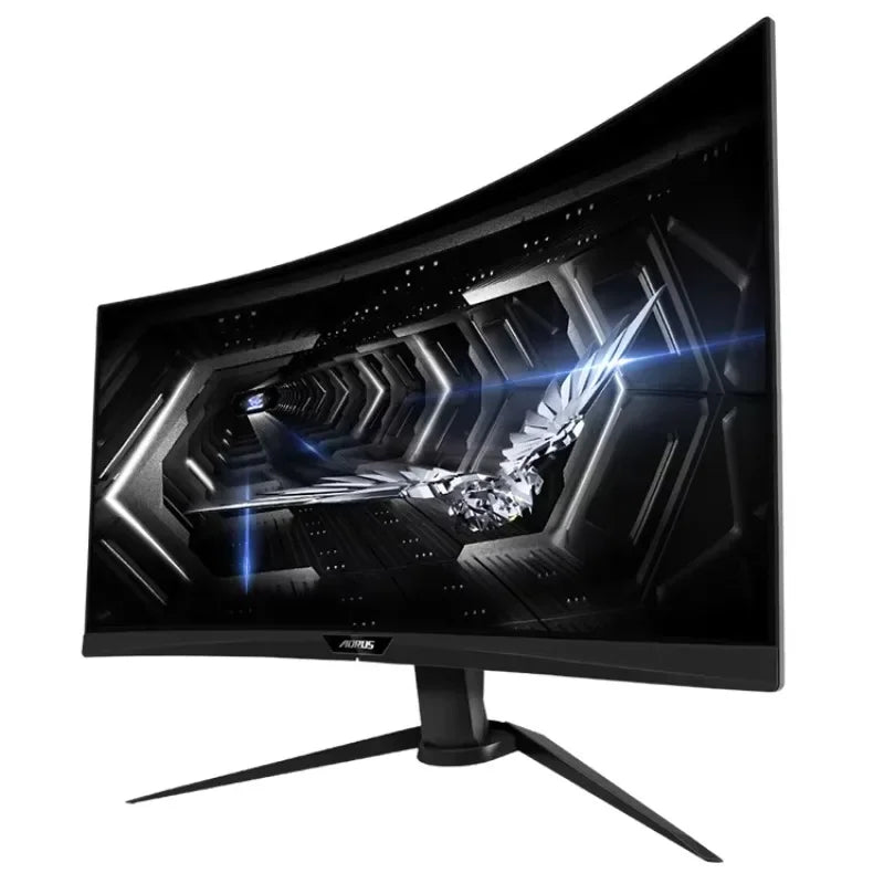 GIGABYTE AORUS CV27Q 27 Inch 2K 165Hz 1Ms1440P 1500R FreeSync Gaming Monitor Exclusive Built-in ANC with HDR 90% DCI-P3
