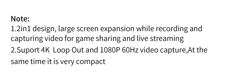 Hagibis 4K HDMI-Compatible Video Capture Card Loop Out for Game Recording Live Streaming 1080P Grabber MS2131 for PS4/5 Switch