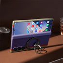 Carbon Fiber Magnetic Ring Holder Stand Case For Samsung Galaxy Z Fold 7 6 5 With Screen Glass Film Fold6 Hinge Protective Cover
