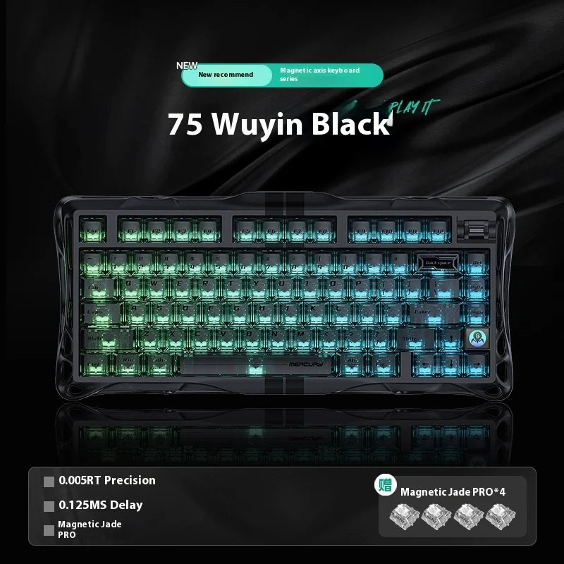Gravastar 75k1pro Mechanical Keyboard Wireless Gaming Esports Professionali Keyboard Aluminum Customization Computer Peripherals