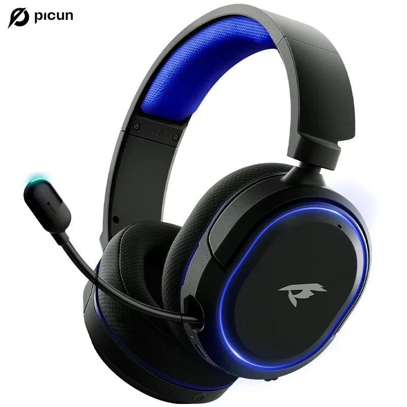Picun G2 Wireless Gaming Headset | 7.1 Surround, 5ms Low Latency & ENC Mic | 4-in-1 Multi-Platform Headset
